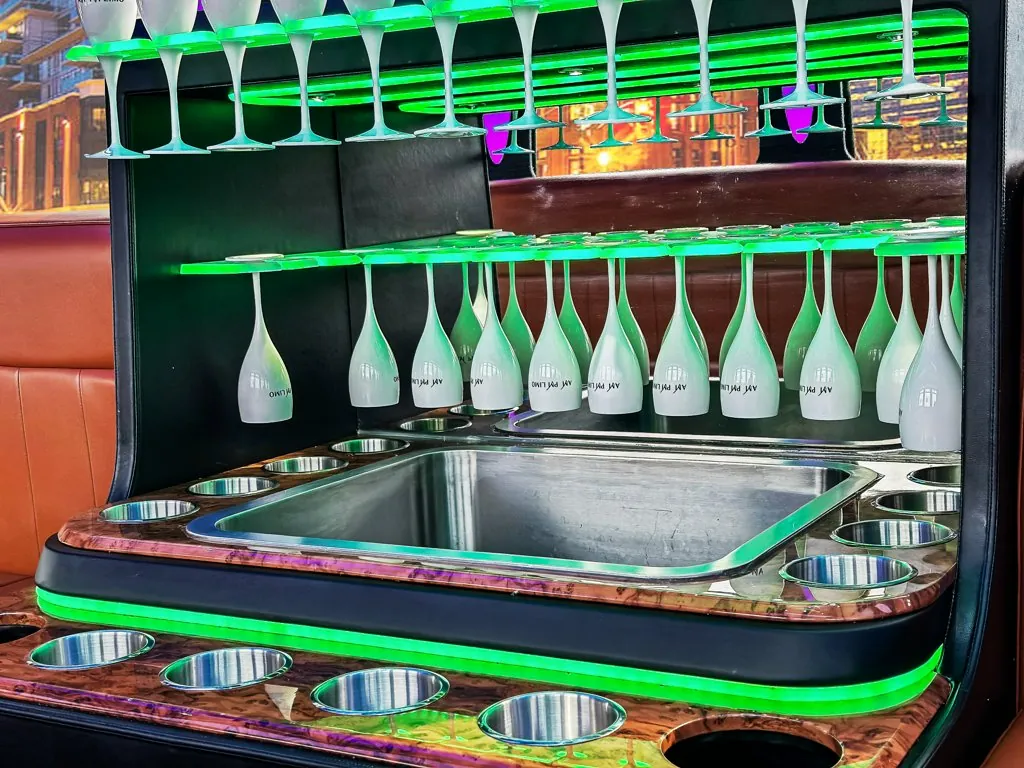 image of 28 passenger Party Bus wet bar